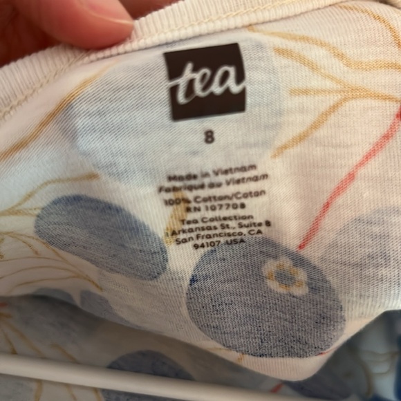 Long sleeve blue berry dress - Picture 4 of 4